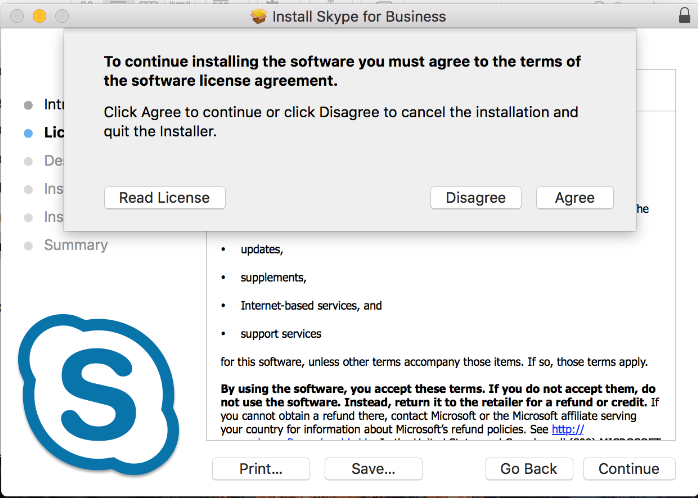install mac skype for business
